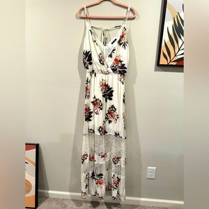 V neck maxi dress